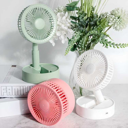 Rechargable adjustable portable fan
