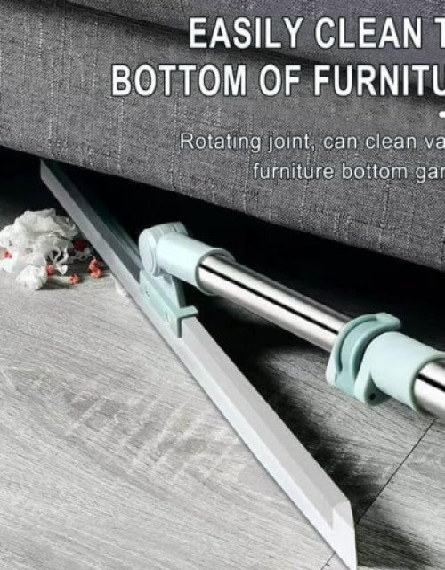 Heavy Duty Magic Broom Silicone Floor Wiper–Premium Floor Squeegee with Stainless Steel Extendable Handle